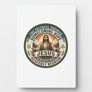 Placa Expositora Camiseta Esposa Militar de Jesús Esperando Esposa 