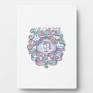 Placa Expositora Camiseta Gráfica Original Unicornio Mágico Desde e