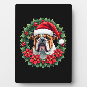 Placa Expositora Camiseta sin mangas divertida de Navidad para Bull