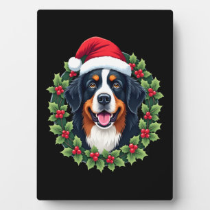 Placa Expositora Camiseta sin mangas divertida de Navidad para perr