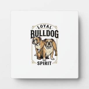 Placa Expositora Camiseta Vintage Bulldog Camiseta de Grabado de Bu