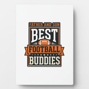 Placa Expositora Camiseta Vintage de Amigos de Fútbol Padre e Hijo