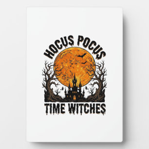 Placa Expositora Camiseta Vintage de Halloween de Brujas Tiempo Hoc