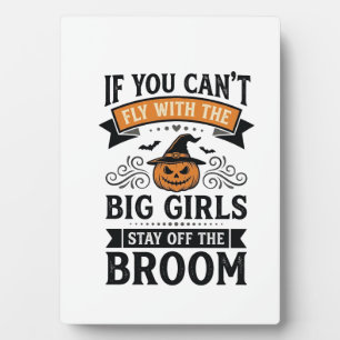 Placa Expositora Camiseta Vintage Escoba De Chicas Grandes Divertid