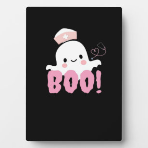 Placa Expositora Camisetas de enfermera de Halloween para mujeres B