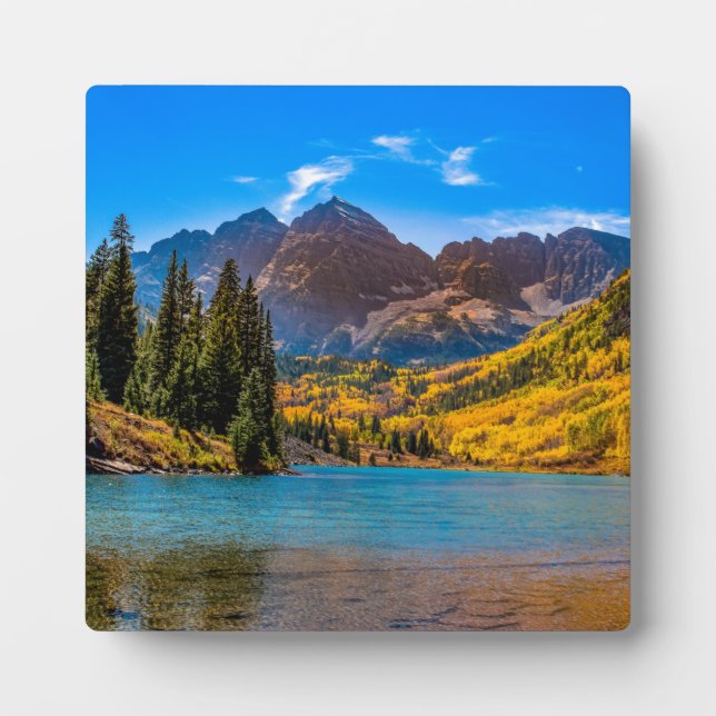 Placa Expositora Campanas de cimarrones en Aspen, Colorado (Frente)