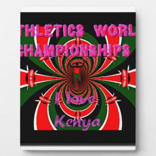 Placa Expositora Campeonato Mundial de Atletismo de Kenia: Bandera