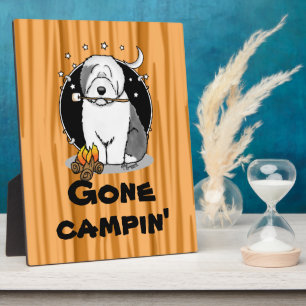Placa Expositora Camper de Hiker Perro de oveja inglés viejo Gris 1