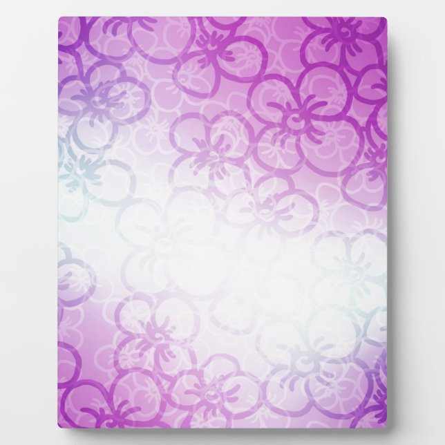 Placa Expositora Campo De Flor - Púrpura (Frente)