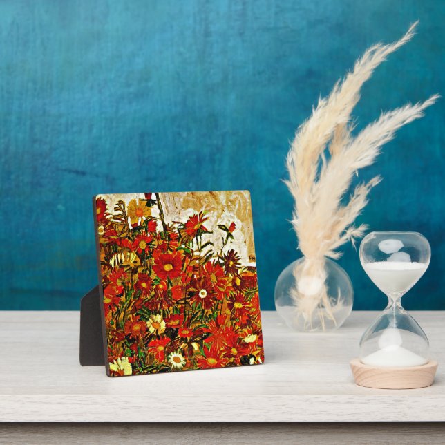 Placa Expositora Campo de flores - Obra artística de Egon Schiele, (in situ)