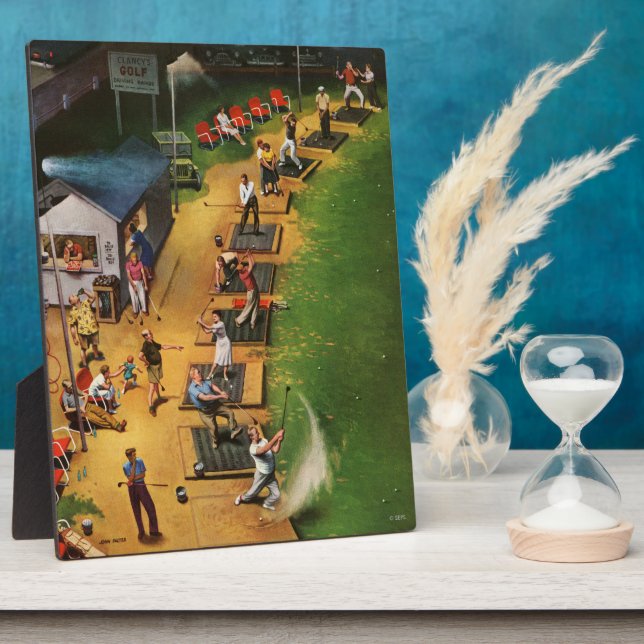 Placa Expositora Campo de golf de John Falter (Lado)