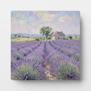 Placa Expositora Campos de lavanda de Provenza Cottage Impresionist
