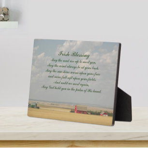 Placa Expositora Campos irlandeses de trigo dorado