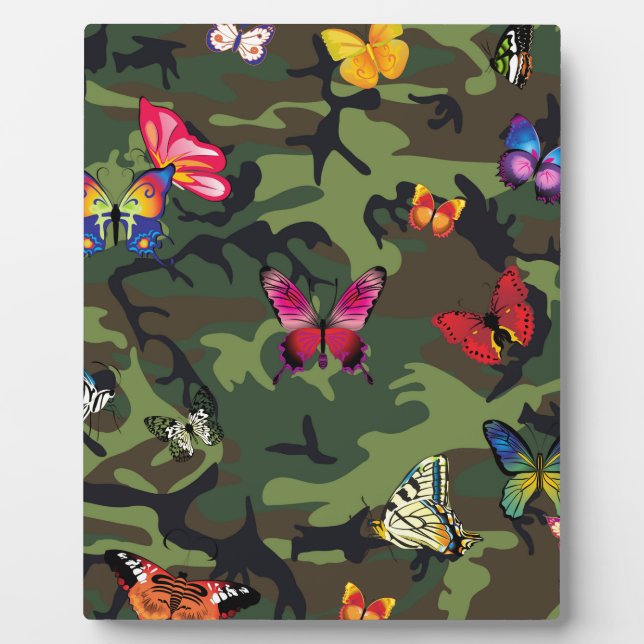 Placa Expositora camuflaje de mariposa (Frente)