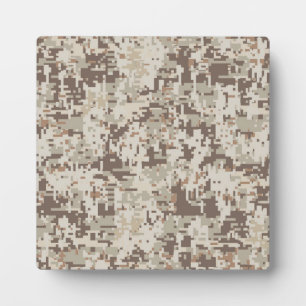 Placa Expositora Camuflaje digital estilo desierto