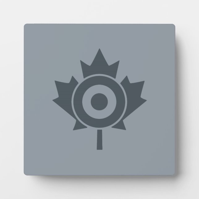 Placa Expositora Canadiense Maple Leaf Roundel Mod CANADA (Frente)