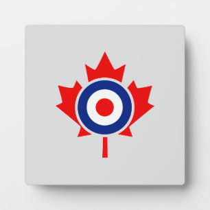 Placa Expositora Canadiense Maple Leaf Roundel Mod CANADA