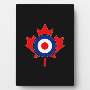 Placa Expositora Canadiense Maple Leaf Roundel Mod CANADA