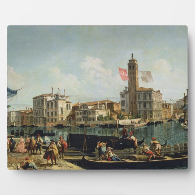 Placa Expositora Canal Grande y S. Geremia, Venecia (petróleo en ca (Frente)