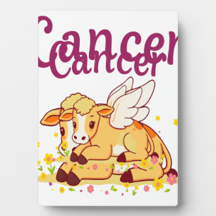Placa Expositora Cáncer Zodiac Cow Png, Cáncer curado