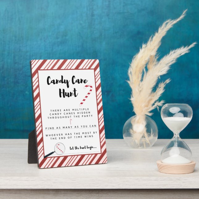 Placa Expositora Candy Cane Hunt Game Plaque (Lado)