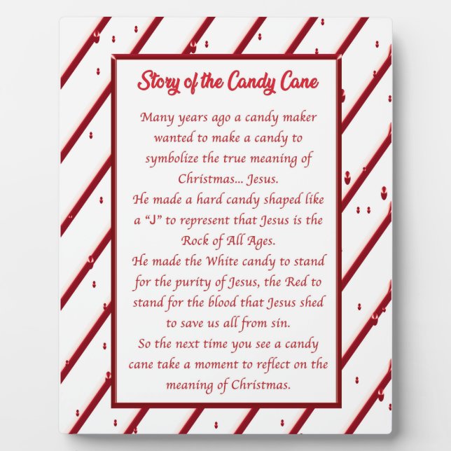 Placa Expositora Candy Cane Story (Frente)