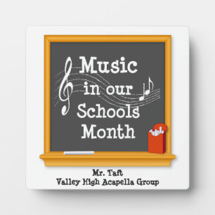 Placa Expositora Cantar tu profesor favorito