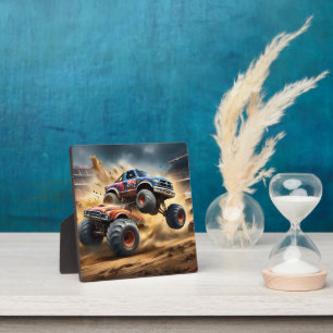Placa Expositora Caos en las ruedas: Monster Truck Smash Derby,