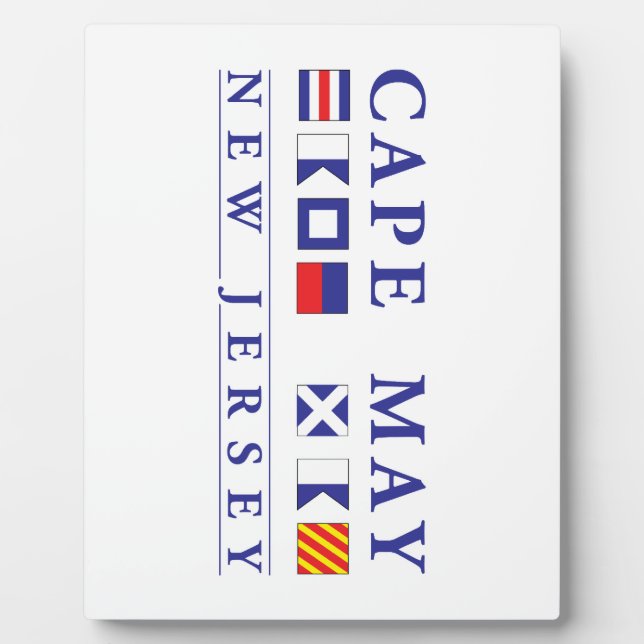 Placa Expositora Cape May New Jersey (Frente)