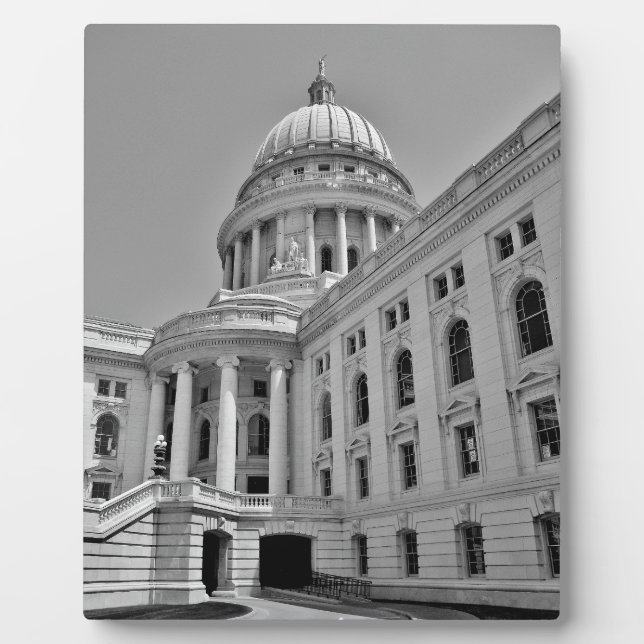 Placa Expositora Capitolio Estatal de Wisconsin (Frente)