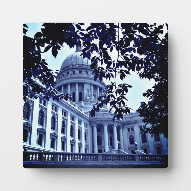 Placa Expositora Capitolio Estatal de Wisconsin (Frente)