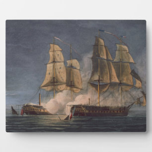 Placa Expositora Captura del Tetis por HMS Amethyst, 10 de Noviembr