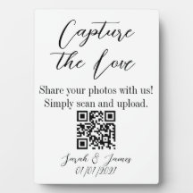 Capturar el signo del boda de código QR de amor