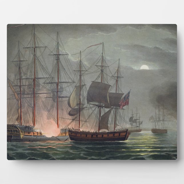 Placa Expositora Capture of La Desiree, July 7th 1800, from 'The Na (Frente)