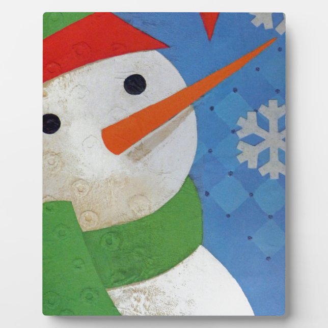 Placa Expositora Cara de Snowman (Frente)