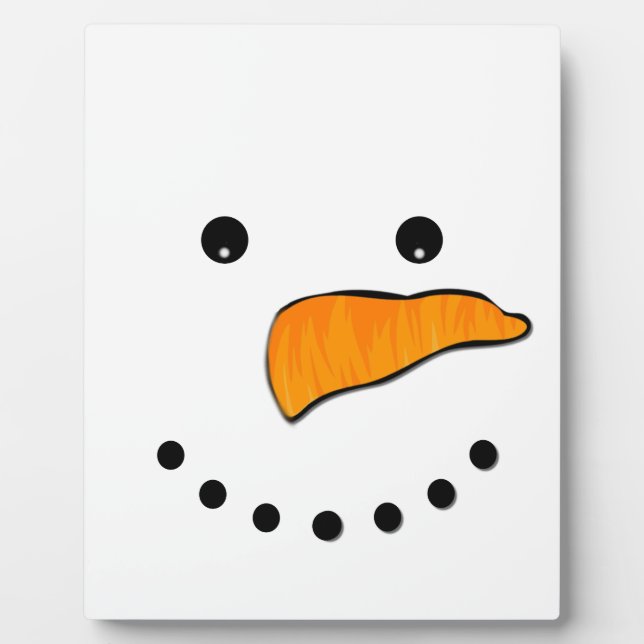 Placa Expositora Cara de Snowman (Frente)