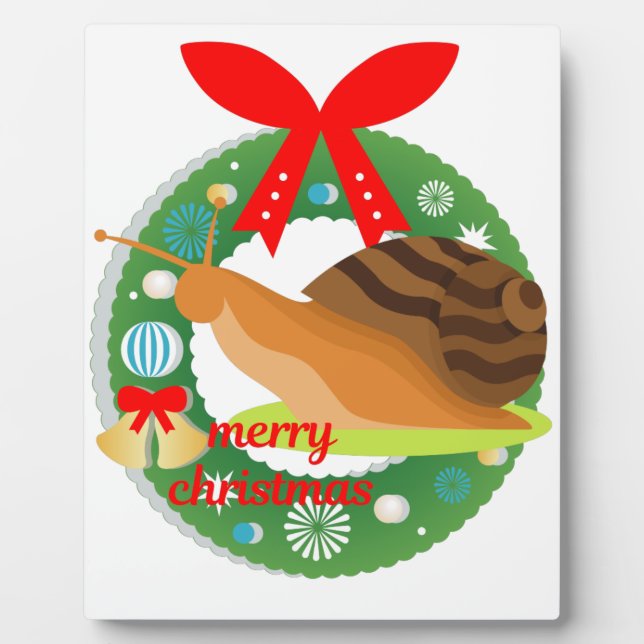 Placa Expositora caracol de navidad (Frente)