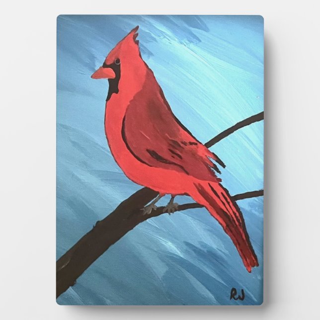 Placa Expositora Cardenal rojo (Frente)