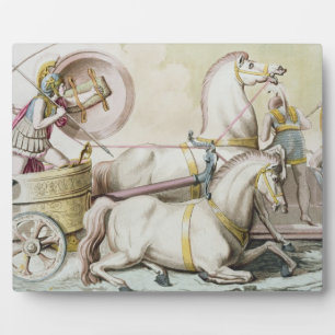 Placa Expositora Caricaturistas romanos, de 'Costumi dei Romani', e