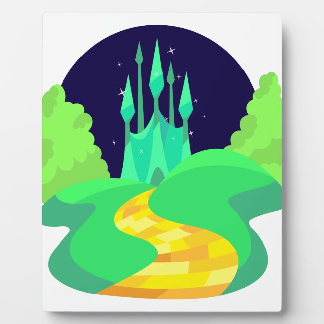 Placa Expositora carretera de ladrillo amarillo (Frente)