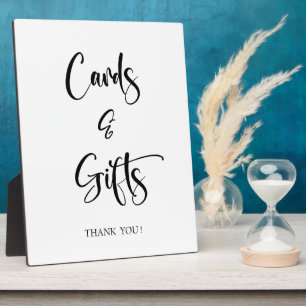 Placa Expositora Cartas y regalos Boda cartel Tabletop Plaque