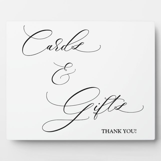 Placa Expositora Cartas y regalos Escritura Tabletop Plaque (Frente)