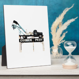 Placa Expositora Cartel de bienvenida de Coober Pedy Opal Mining Tr