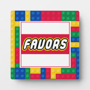 Placa Expositora Cartel de FAVOR para Fiesta de Cumpleaños de Const