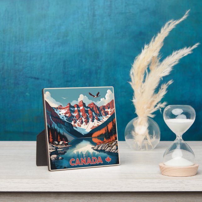 Placa Expositora Cartel de viaje de Canadá (in situ)