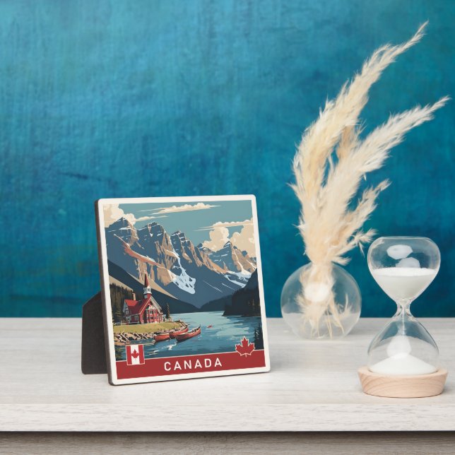 Placa Expositora Cartel de viaje de Canadá (in situ)