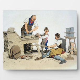 Placa Expositora Carteles, de 'Costume de Gran Bretaña', publicados