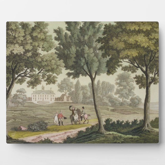 Placa Expositora Casa de Washington en el Monte Vernon, de 'Le Cost (Frente)