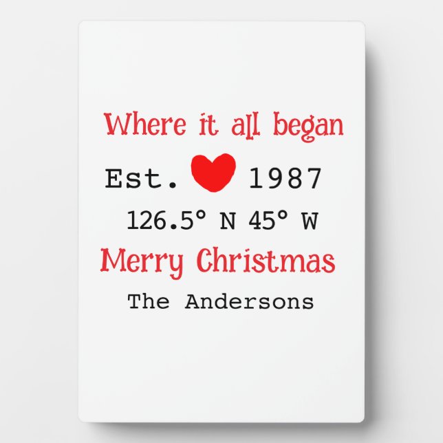 Placa Expositora Casa del lago. Fecha año personalizado coordina ro (Frente)