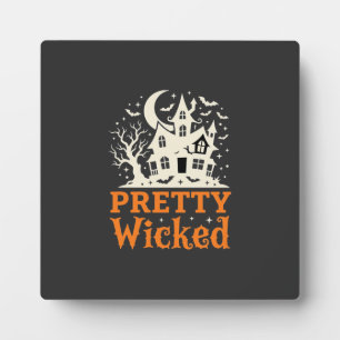 Placa Expositora Casa Embrujada de Halloween Pretty Wicked_1